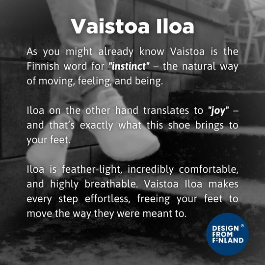 Vaistoa Iloa knitted barefoot sneakers white Story