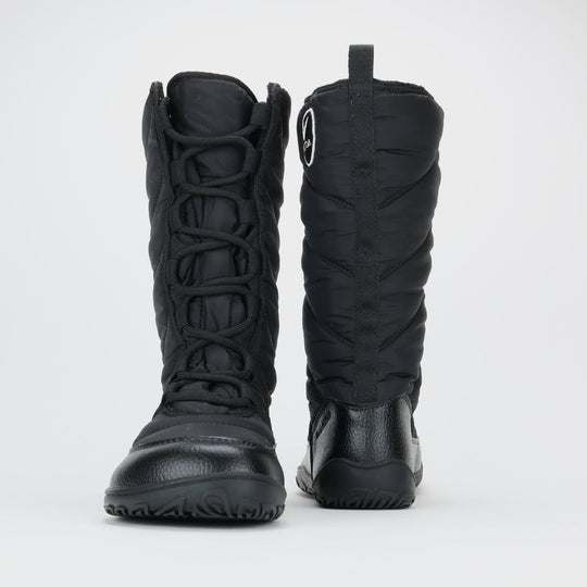 Vaistoa Hanki Barefoot Shoes Unisex Winter Snow Boots Black Back Front