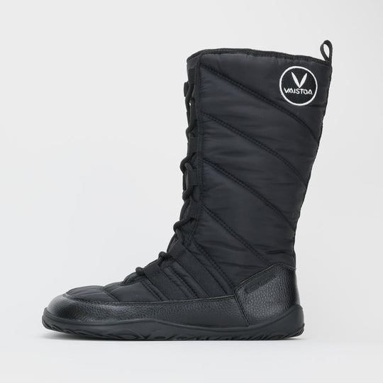 Vaistoa Hanki Barefoot Shoes Unisex Winter Snow Boots Black Zero Drop Flat Sole Lateral