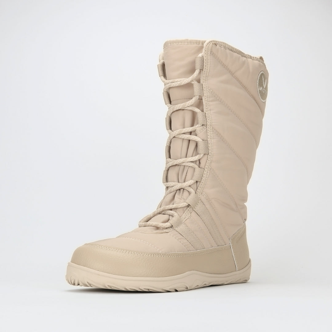 Vaistoa Hanki Barefoot Shoes Unisex Winter Snow Boots Vanilla Front Diagonal