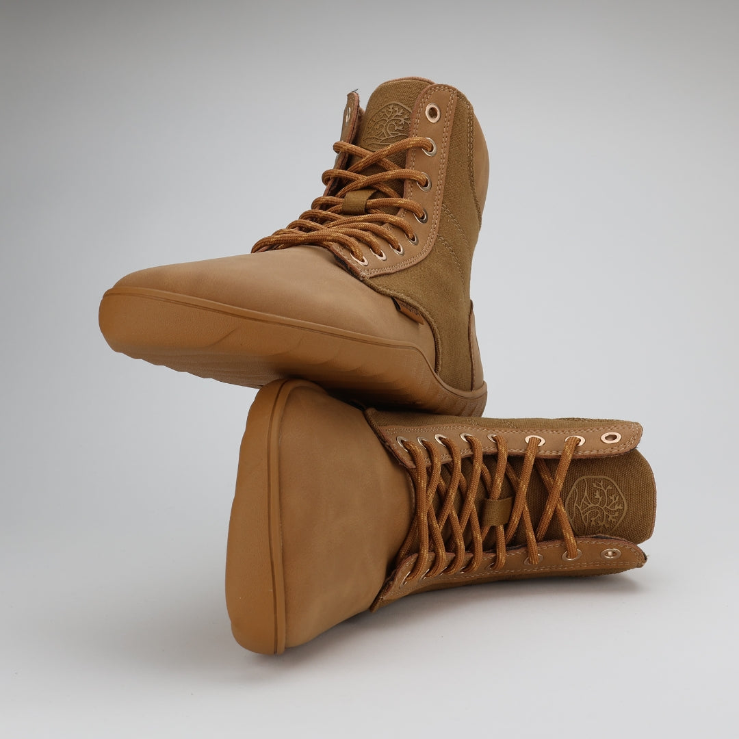 Vaistoa Hurmos Casual Barefoot Combat Boots Brown Fashion Trend