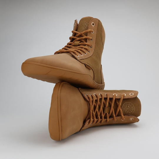 Vaistoa Hurmos Casual Barefoot Combat Boots Brown Fashion Trend