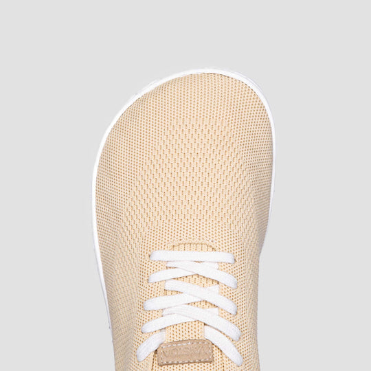 Vaistoa Iloa knitted barefoot sneakers cream foot shaped wide toe box