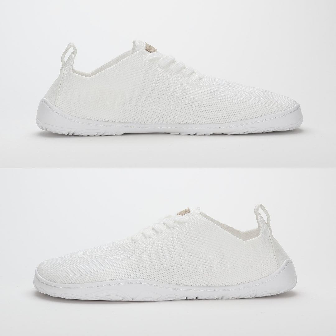 Vaistoa Iloa knitted barefoot sneakers white flat zero drop outsole