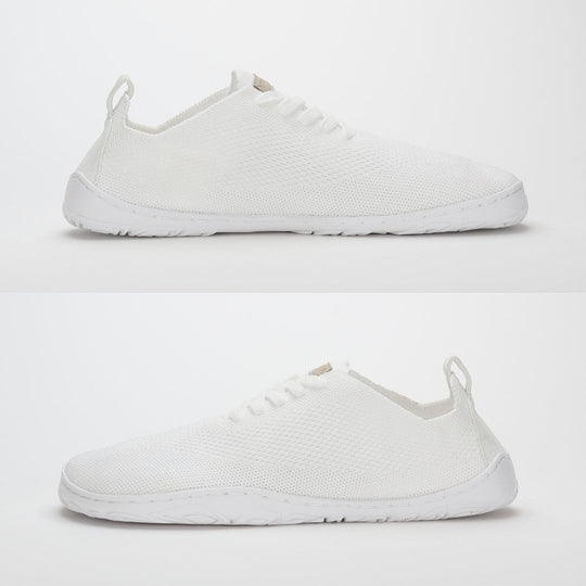 Vaistoa Iloa knitted barefoot sneakers white flat zero drop outsole