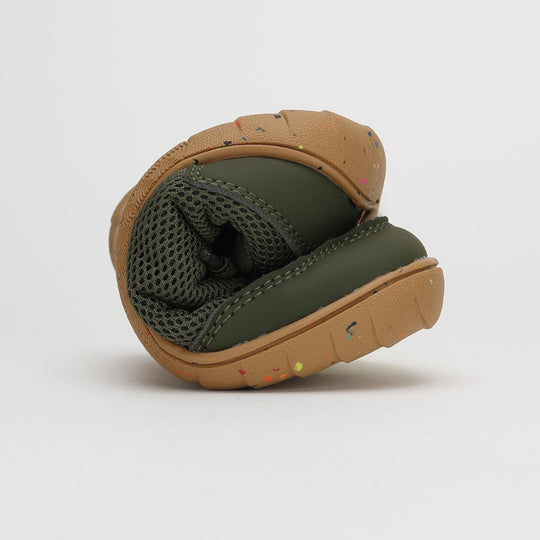 Vaistoa Kiva Kids Mesh Barefoot Sneakers Olive Thin Flexible Outsole