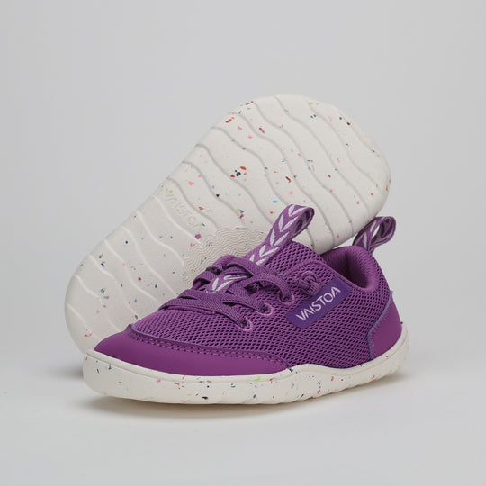 Vaistoa Kiva Kids Mesh Barefoot Sneakers Purple Design From Finland