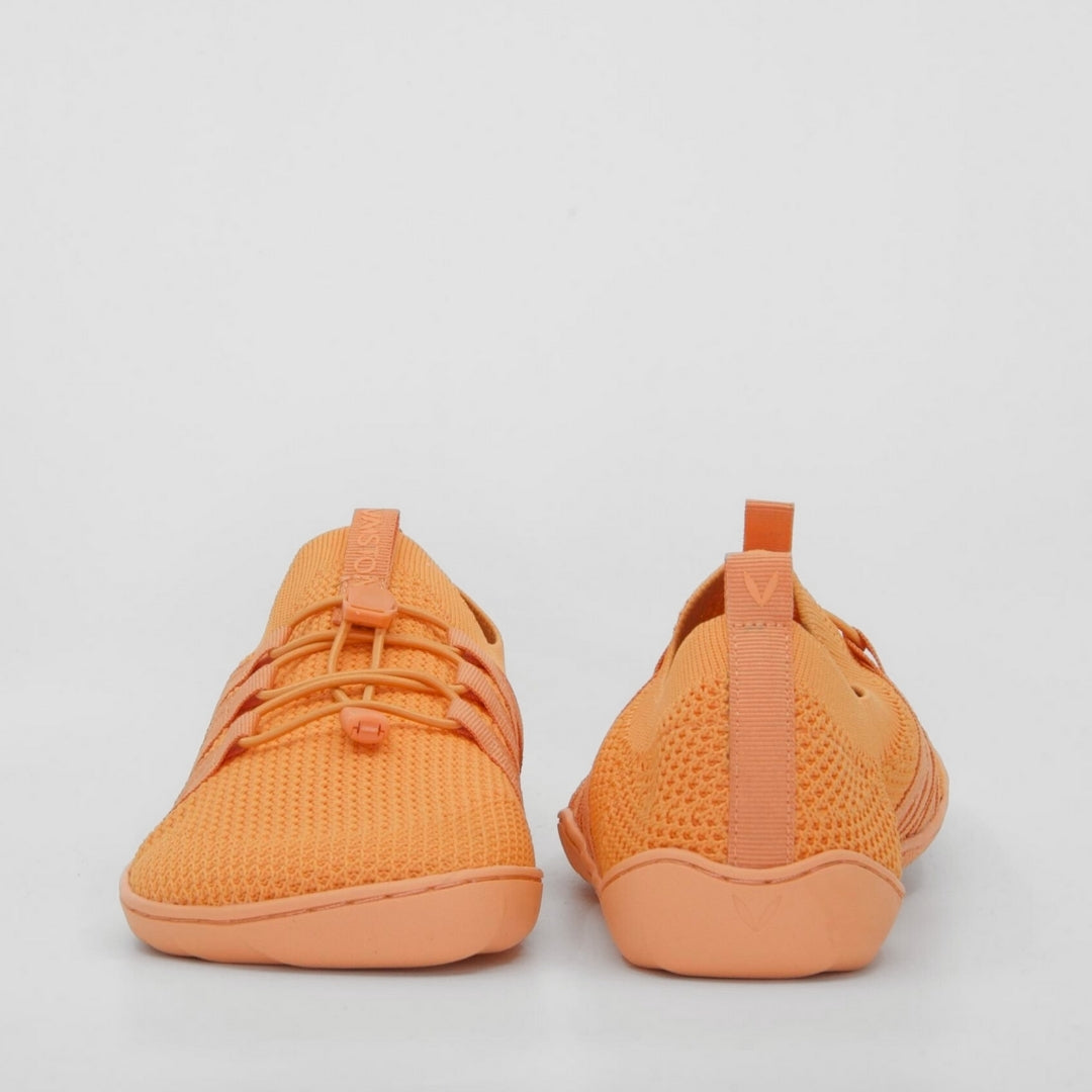 Vaistoa Riemu adults knitted barefoot slip-on shoes coral front and back view