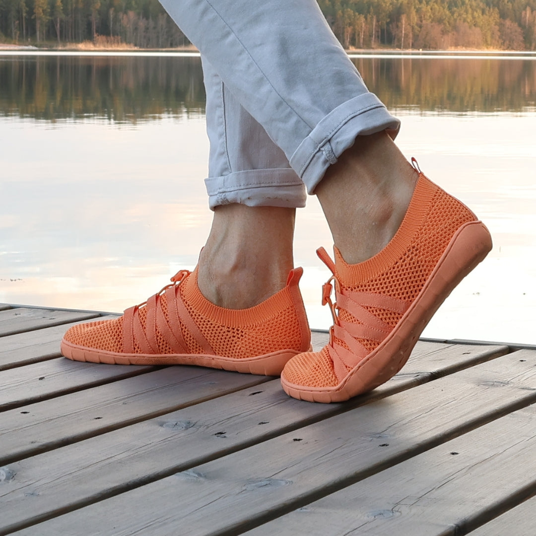 Vaistoa Riemu adults knitted barefoot slip-on shoes coral user image