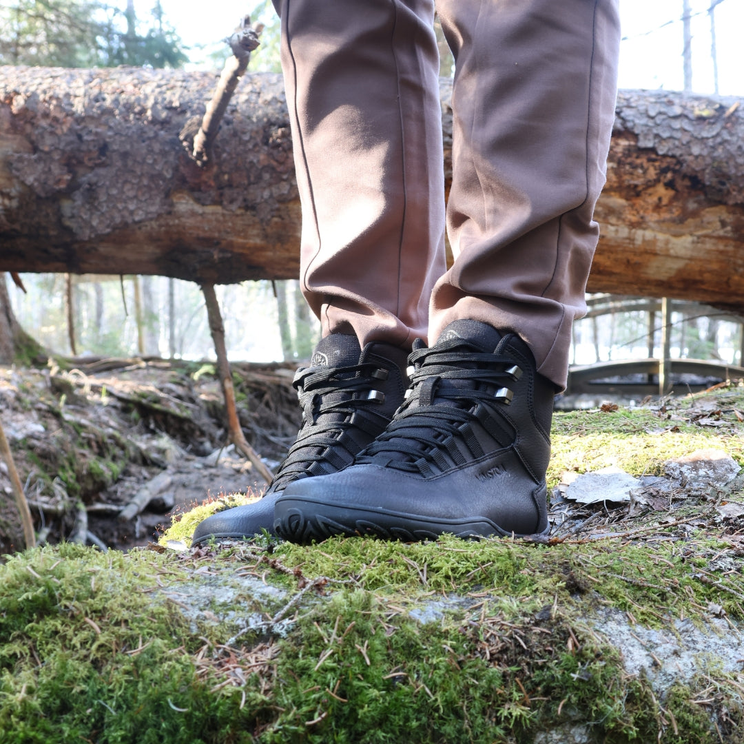 Vaistoa Uoma 2 Waterproof Barefoot Trekking Shoes Black Lifestyle Spring Forest