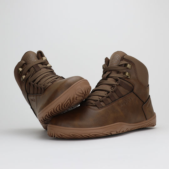 Vaistoa Uoma 2 Waterproof Barefoot Trekking Shoes Brown Front Stacked