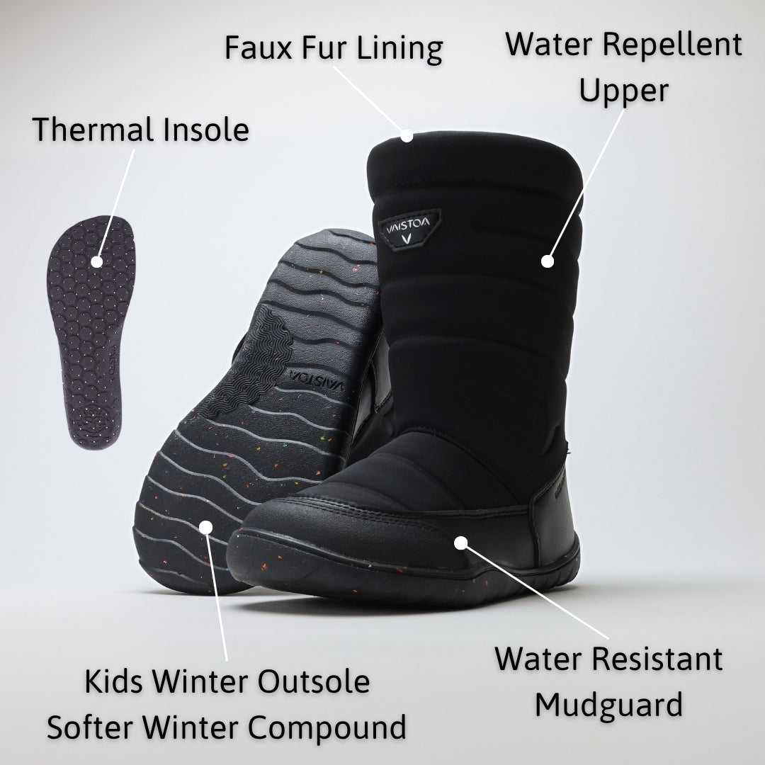 Vaistoa Kinos Kids | Barefoot Winter Snow Boots