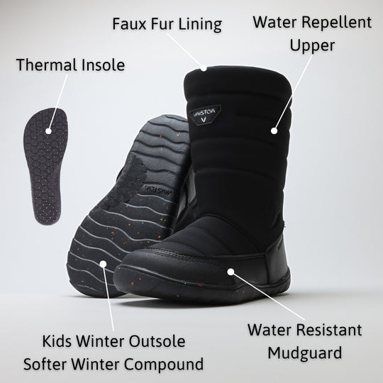 Vaistoa Kinos Kids | Barefoot Winter Snow Boots