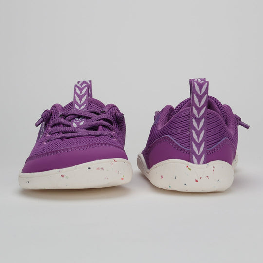 Vaistoa Kiva Kids Mesh Barefoot Sneakers Purple Back Front View
