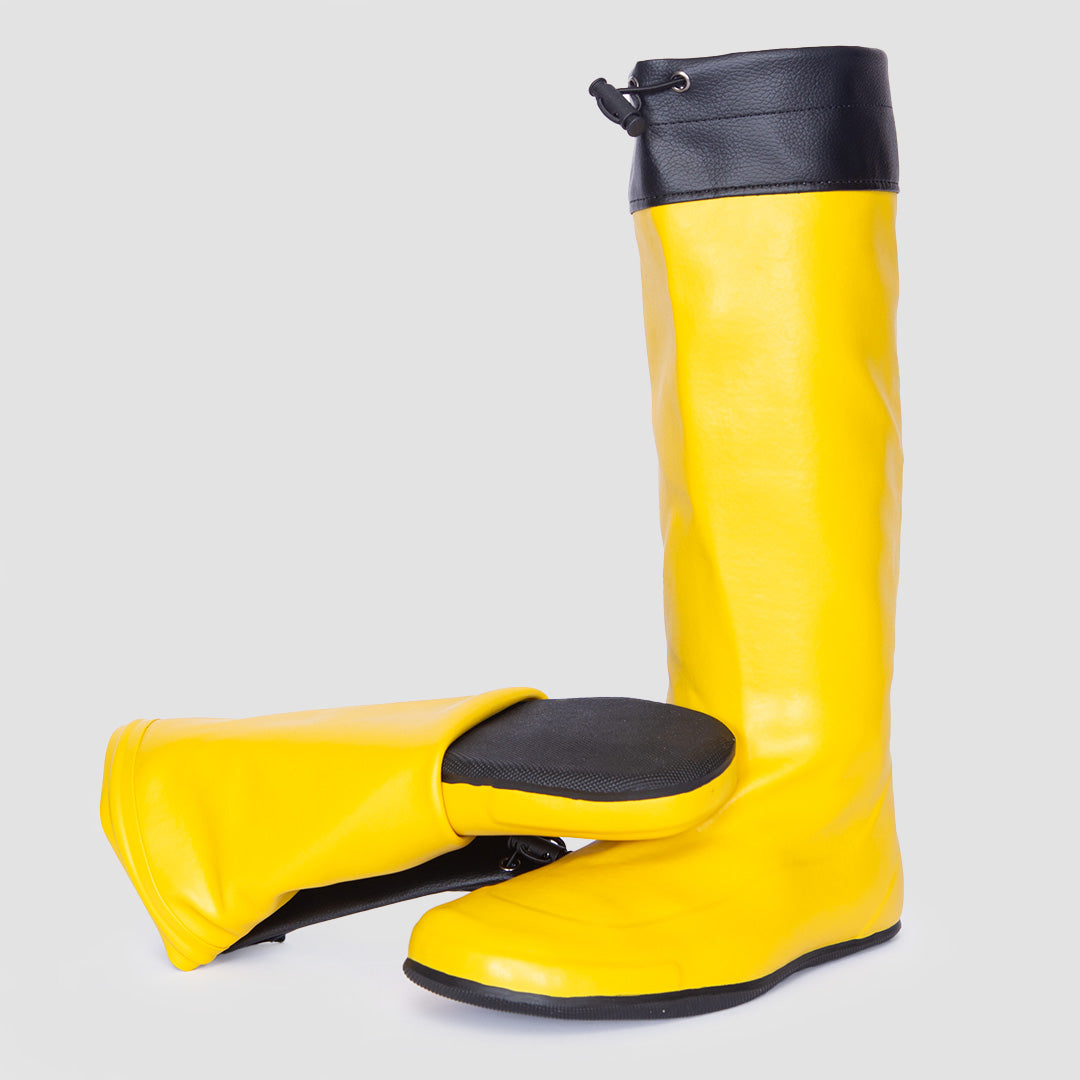 Yellow rubber boots mens top