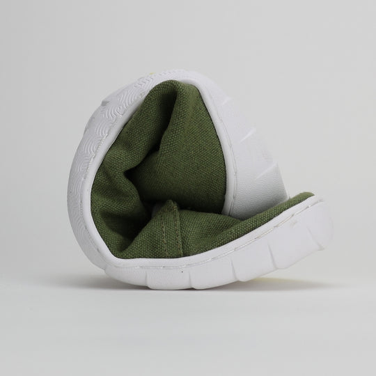 Vaistoa Rento canvas barefoot sneakers olive thin flexible outsole