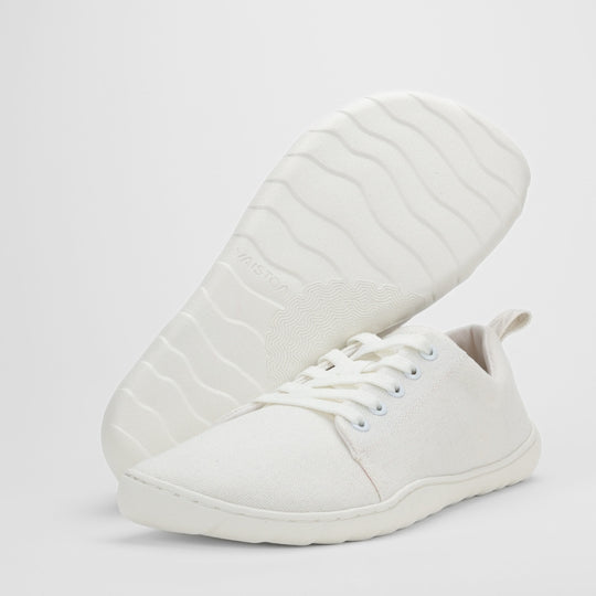 Vaistoa Rento canvas barefoot sneakers white design from finland