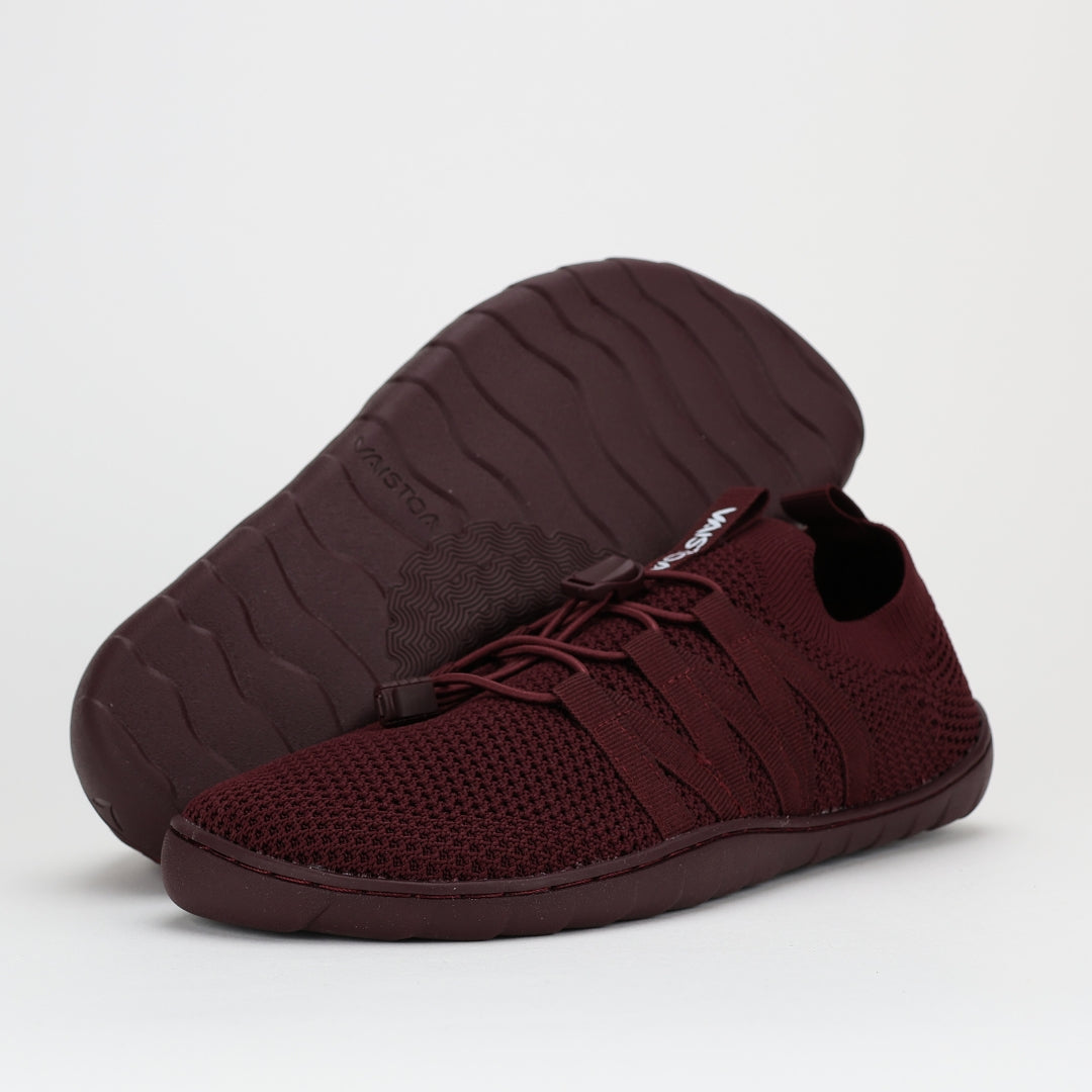 Vaistoa Riemu Knitted Barefoot Slip-on Shoes Burgundy design from Finland