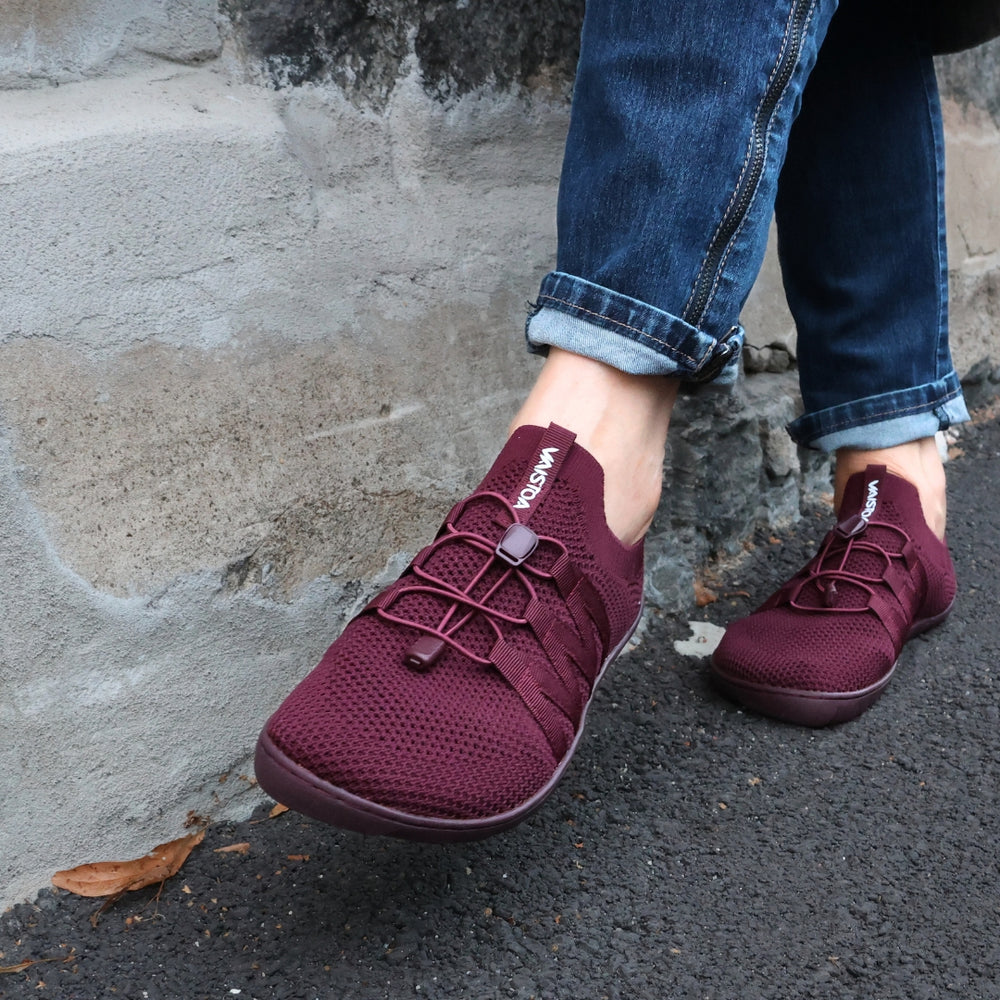Vaistoa Riemu Knitted Barefoot Slip-on Shoes Burgundy user image