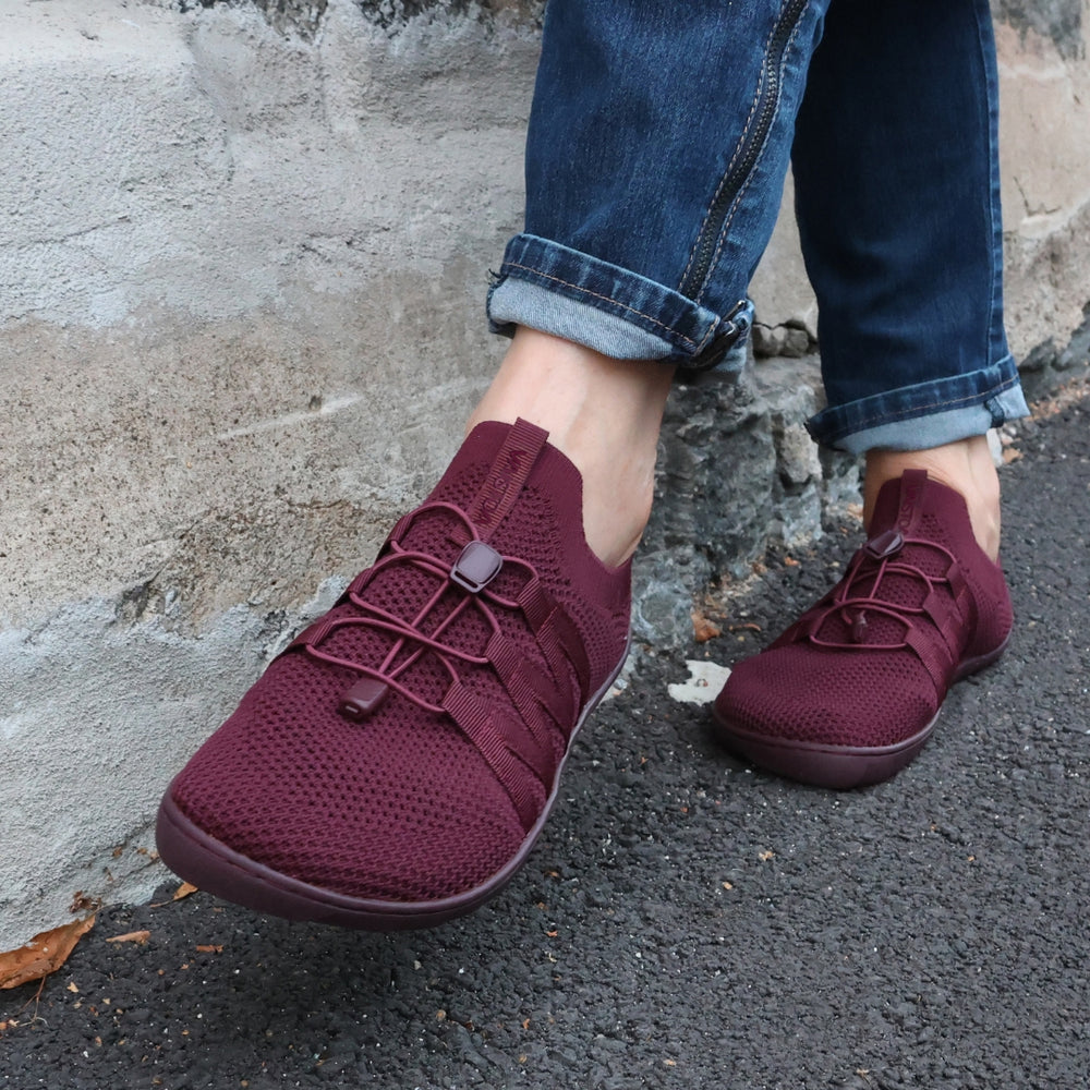 Vaistoa Riemu Knitted Barefoot Slip-on Shoes Burgundy user image