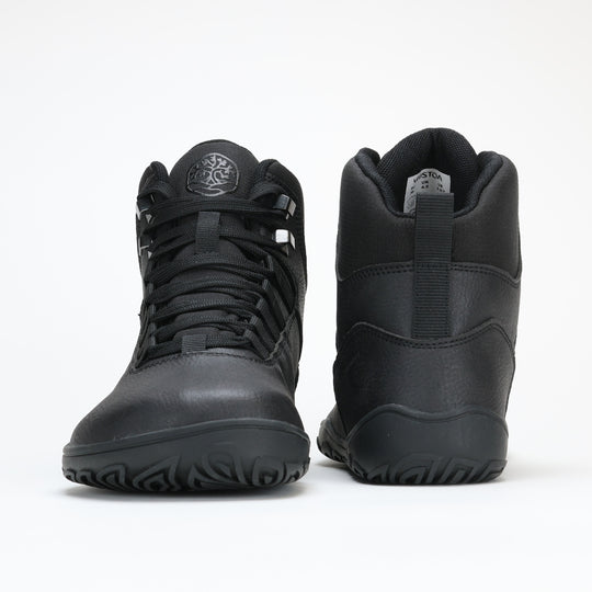 Vaistoa Uoma 2 Waterproof Barefoot Trekking Shoes Black Front Back View