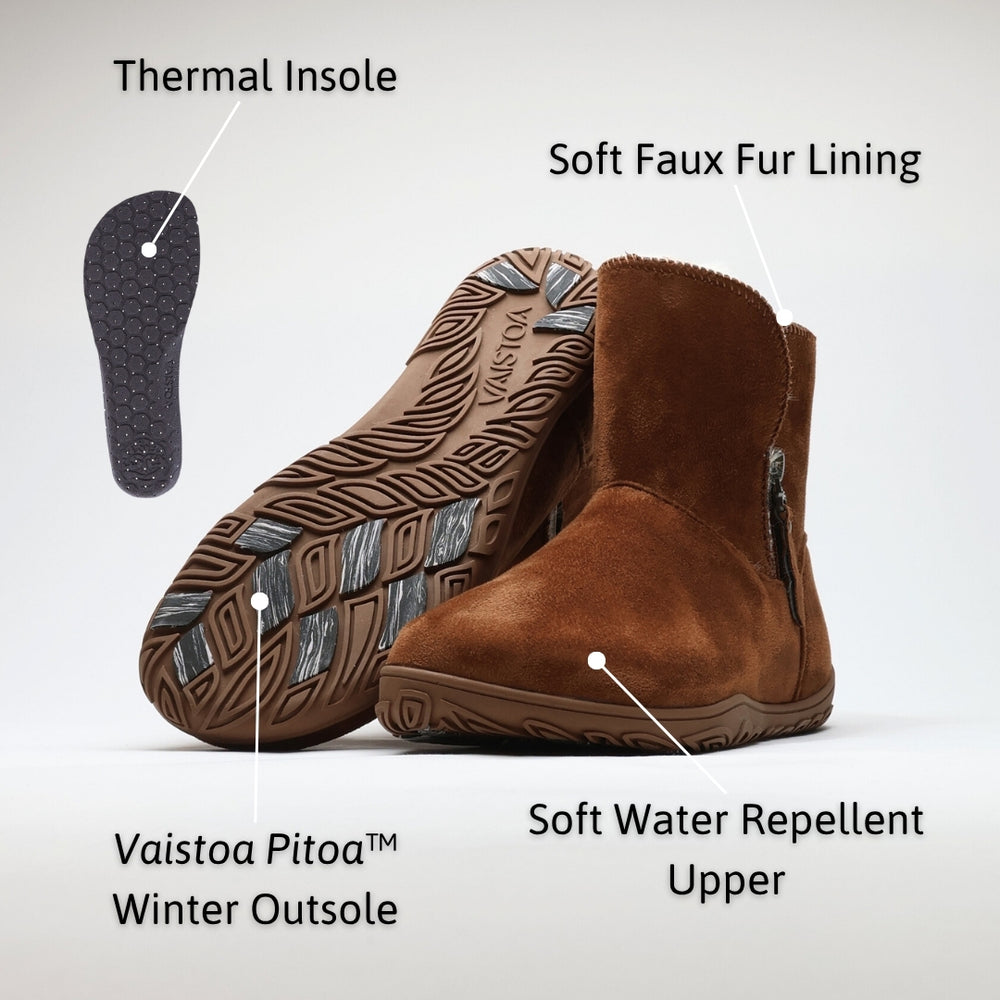 Vaistoa Huurre | Winter Barefoot Ankle Boots