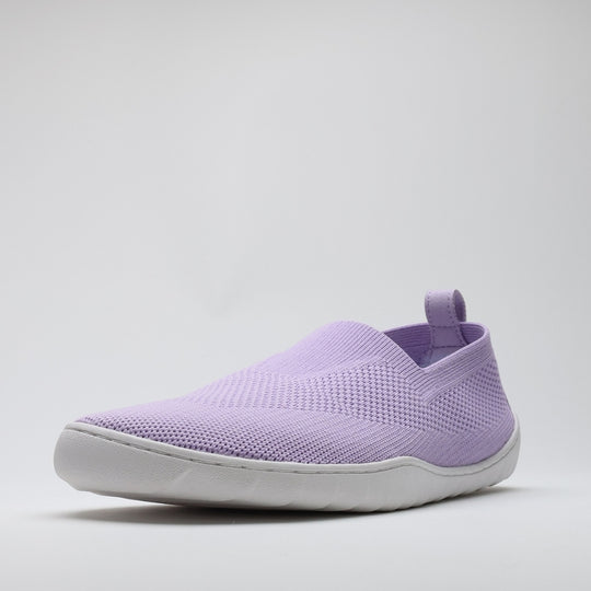 Vaistoa Lempeä 3 slip-on barefoot shoes – single lavender shoe shown from a front angled view