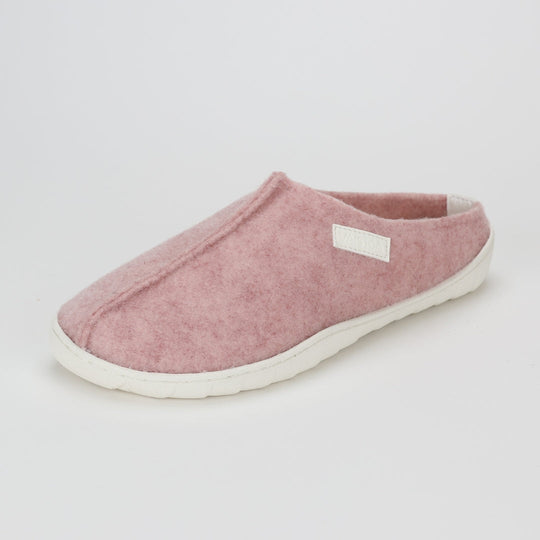vaistoa toive barefoot felt slippers rose front angle single shoe