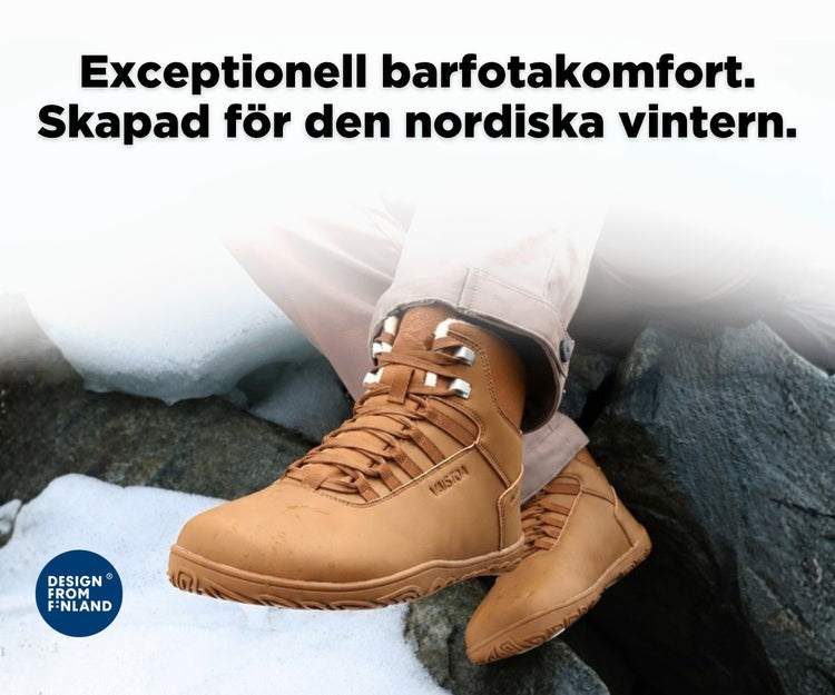 Exceptionell barfotakomfort. Skapad för den nordiska vintern.